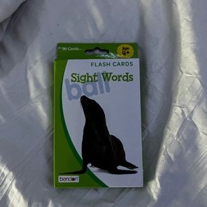 Sight word flash cards
